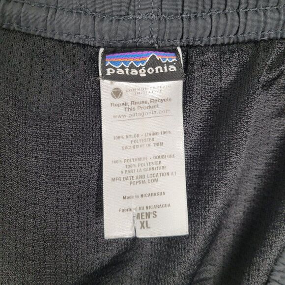 Patagonia Baggies Longs Shorts 6" Inseam Outdoor Hiking Swim Dark Gray Size XL - Picture 10 of 10